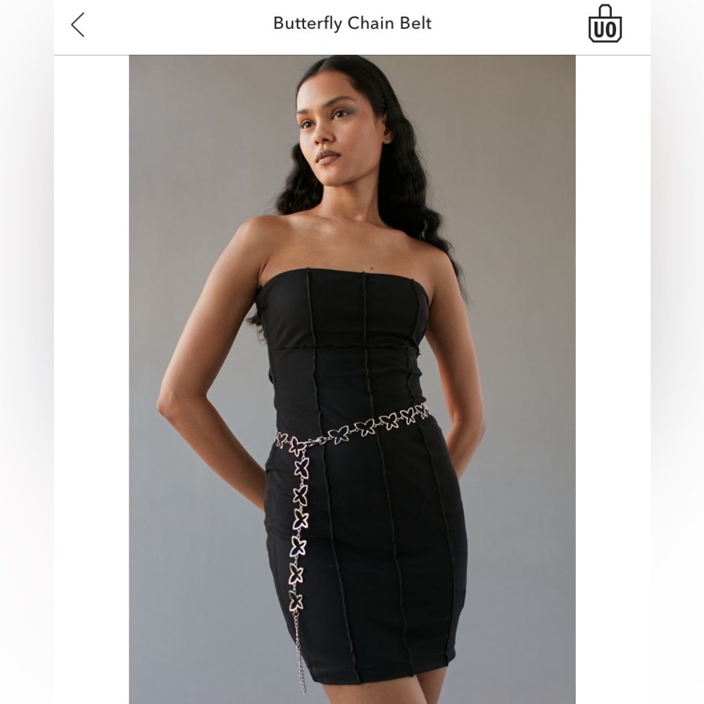 Butterfly Silver Chain Belt